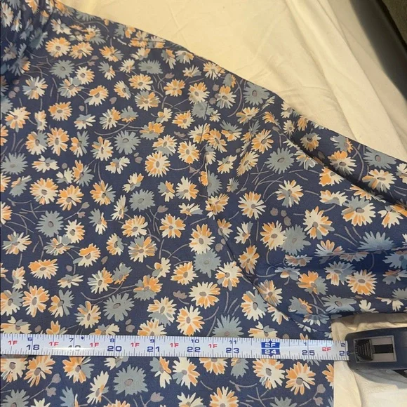 Madewell Womens Flattering Ruffle-Neck Anorak Raincoat French Floral XXL